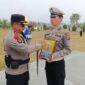 Upacara  PTDH terhadap salah satu personel Polres Boltim, Bripka Muh. Syarif, yang digelar di Lapangan Apel Polres Boltim, Rabu (14/10/2026)./Foto: Humas Polres Boltim